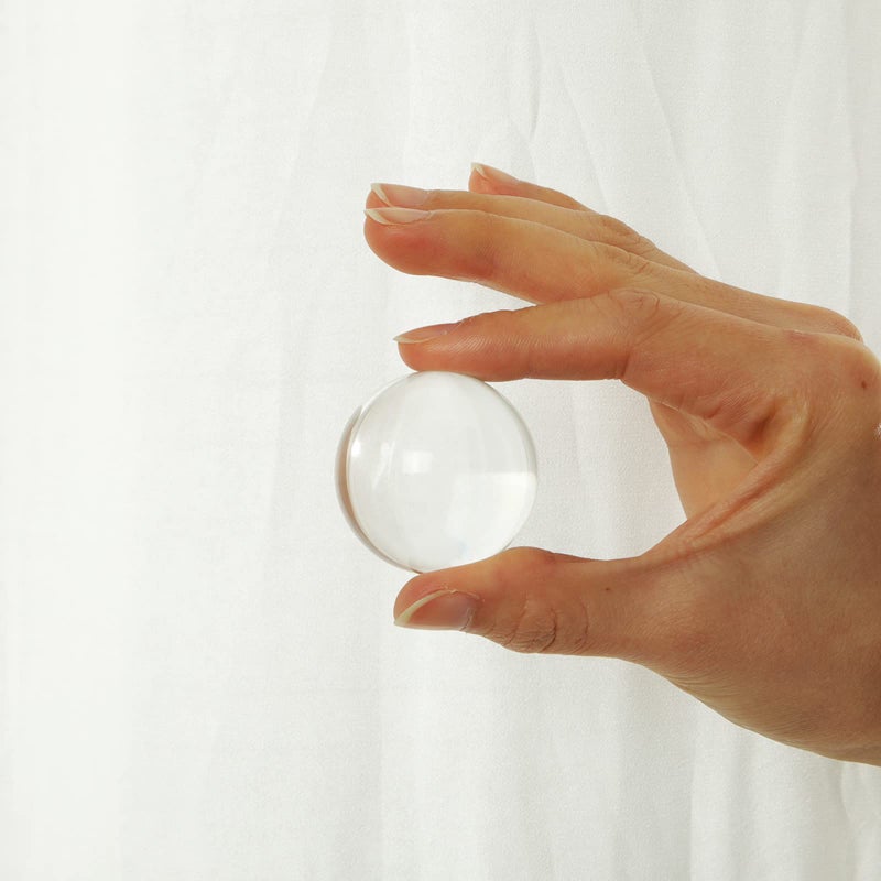 LONGWIN 40mm(1.6 inch) Solid Mini Fengshui Crystal Ball Healing Crystals(Clear) - Image 4